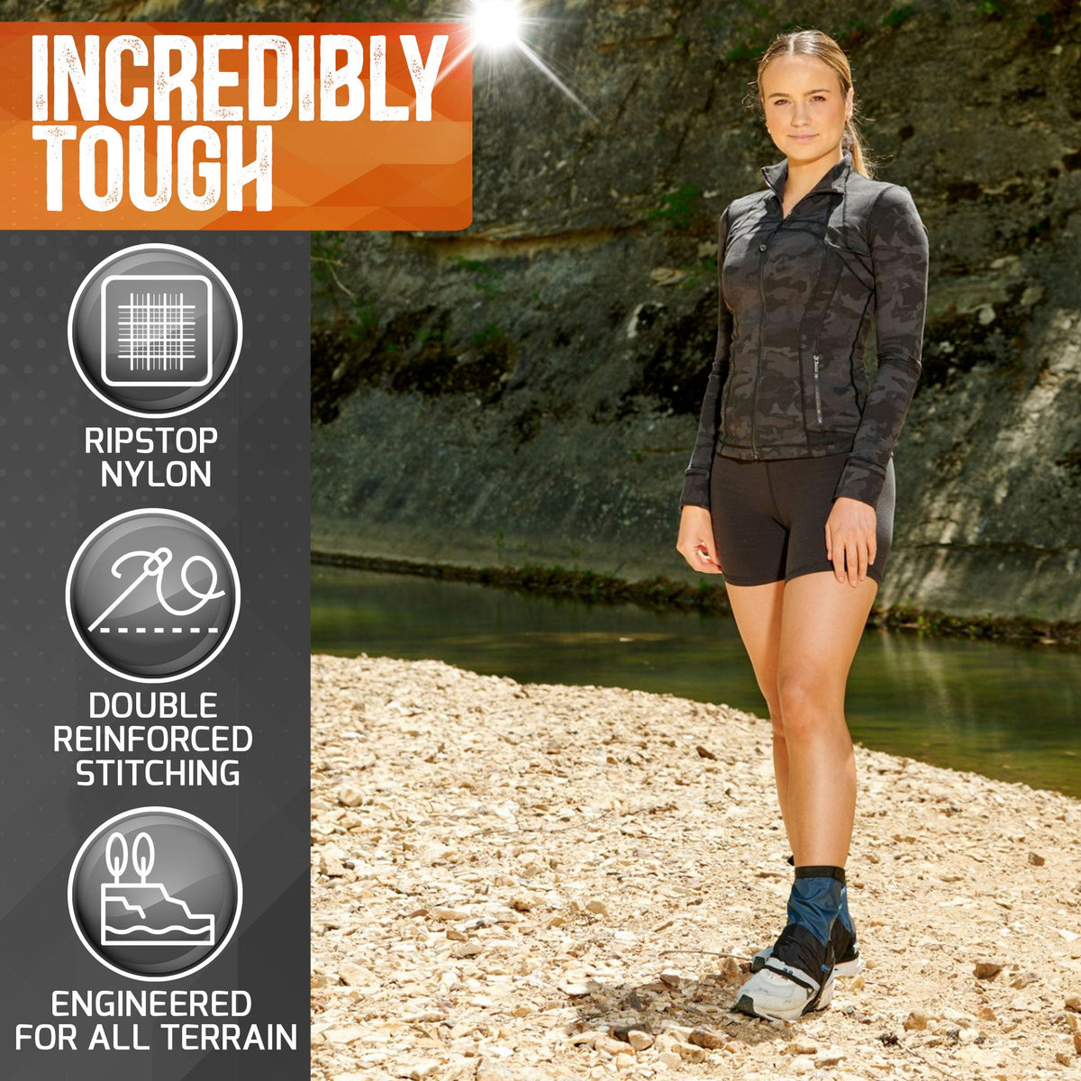 Pike Trail Mid Length Gaiters - Ultralight, Waterproof, Adjustable Fit for Your Adventure