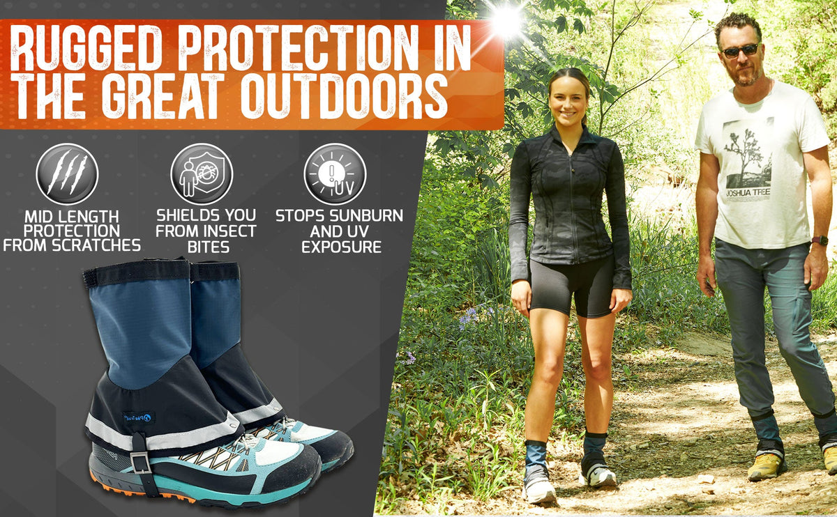 Pike Trail Mid Length Gaiters - Ultralight, Waterproof, Adjustable Fit for Your Adventure