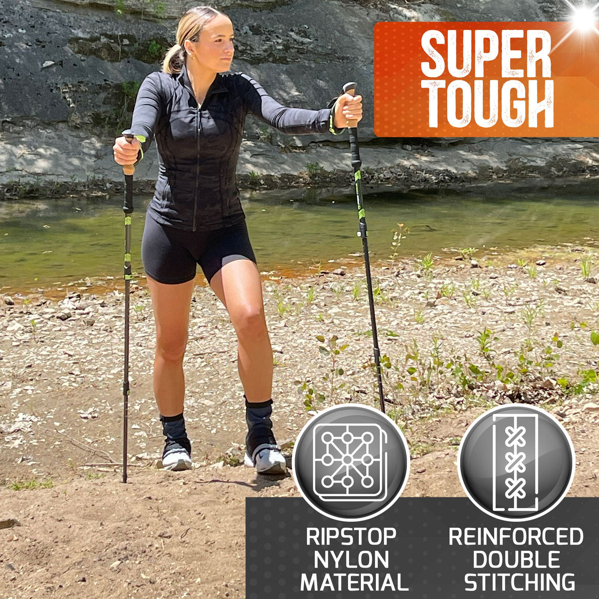 Pike Trail Mid Length Gaiters - Ultralight, Waterproof, Adjustable Fit for Your Adventure
