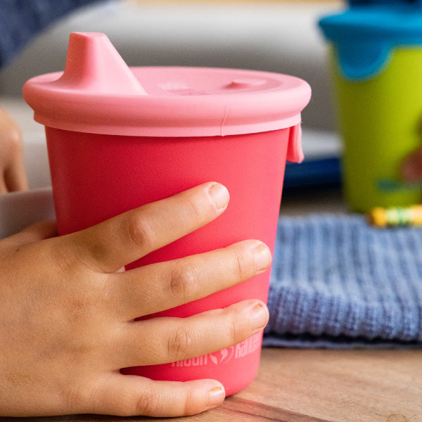 Kids Sippy Lid Set - 2-Pack Splash-Proof Silicone Lids for Effortless Sipping