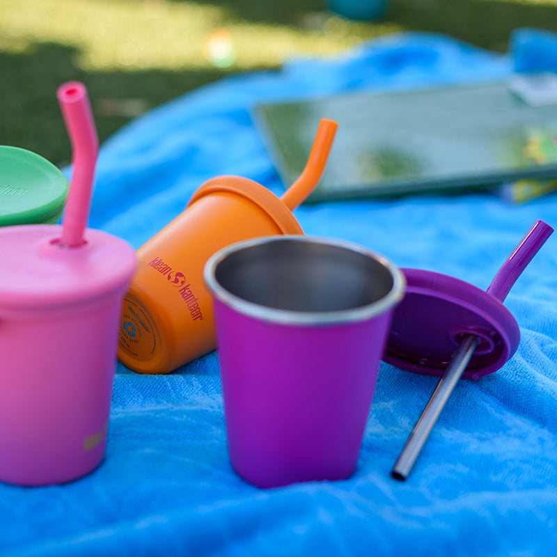 Eco-Friendly 10oz Kids Reusable Cup with Straw – Hassle-Free Hydration Made Fun