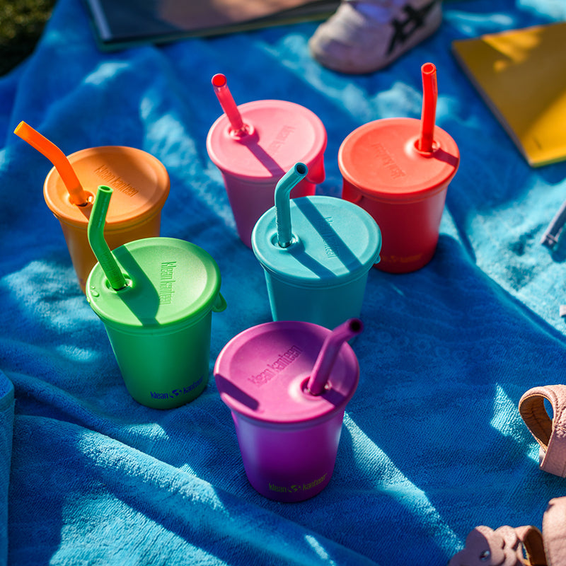 Eco-Friendly 10oz Kids Reusable Cup with Straw – Hassle-Free Hydration Made Fun
