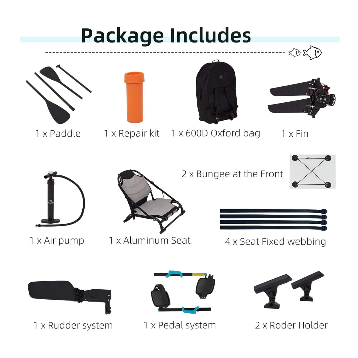 Unleash Your Adventure with the Premium 12FT Lightweight Inflatable Fishing Kayak