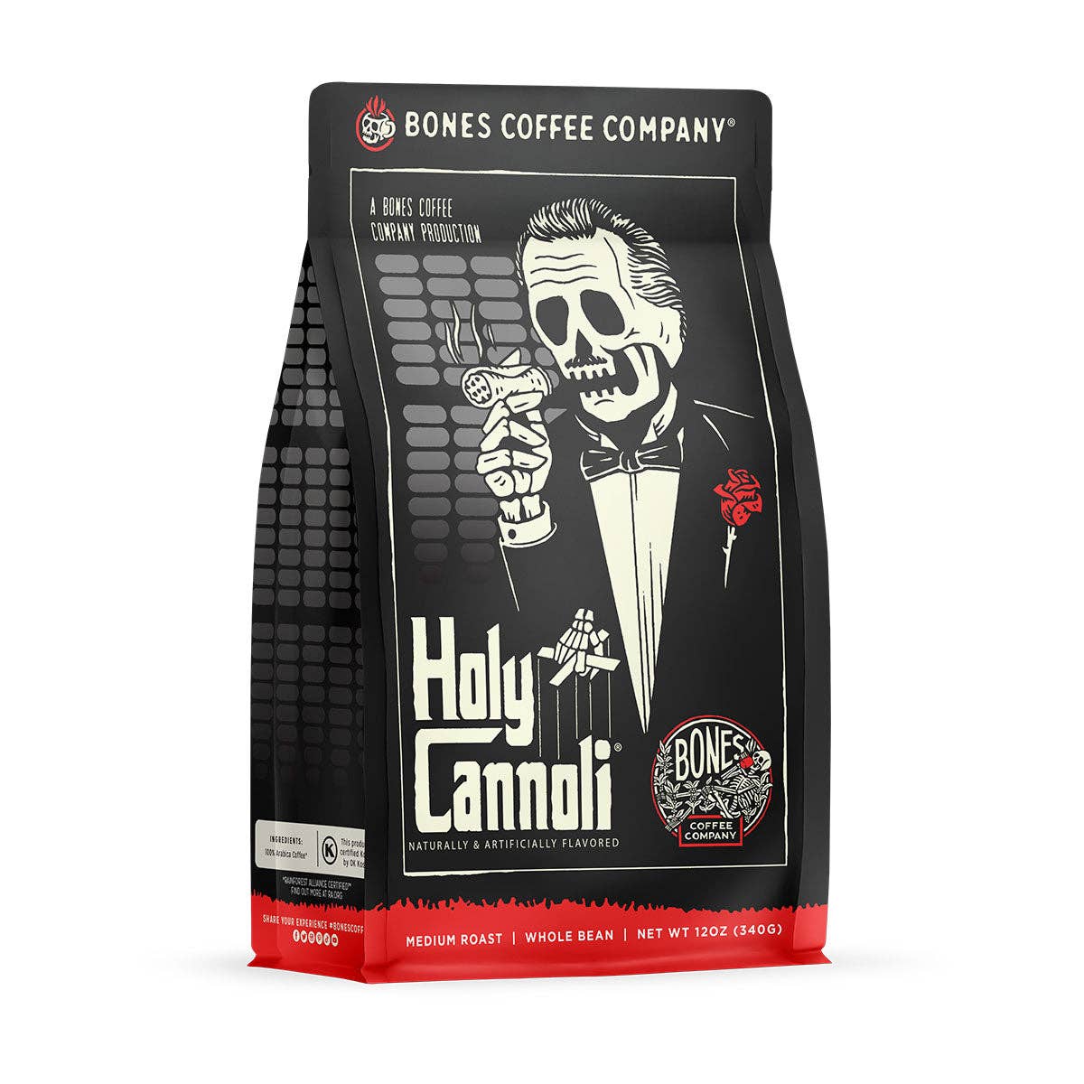 Holy Cannoli Flavored Coffee | Medium Roast | 12oz | Whole Bean