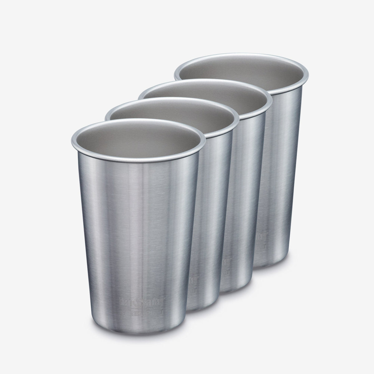 Stainless Steel Pint Cups - 16oz Durable 4 Pack for Every Adventure