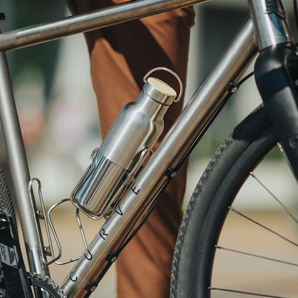 Sustainable Insulated Water Bottle - 16oz Rise Reflect with Bamboo Cap