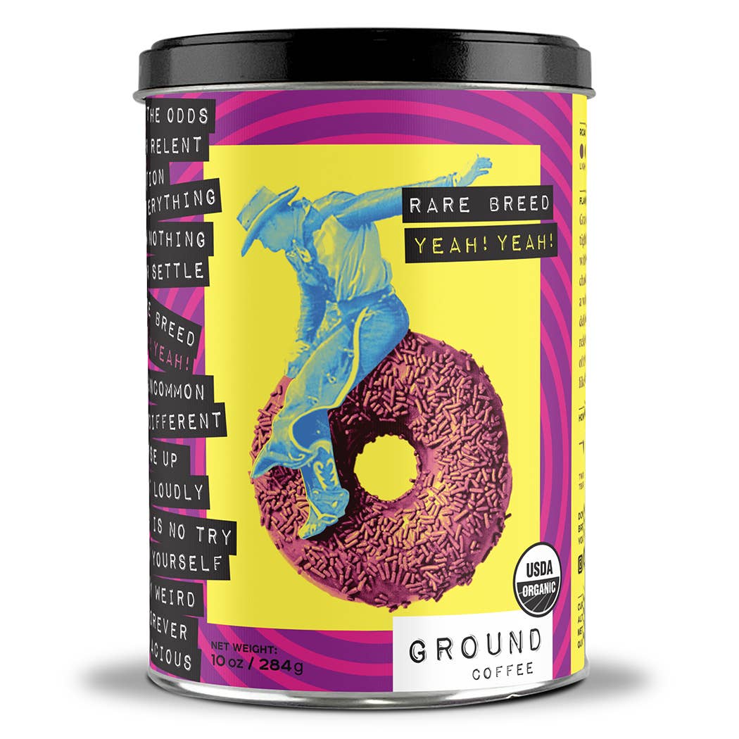 Yeah, Yeah! | Medium-Dark Roast Coffee | 10oz Tin | Ground