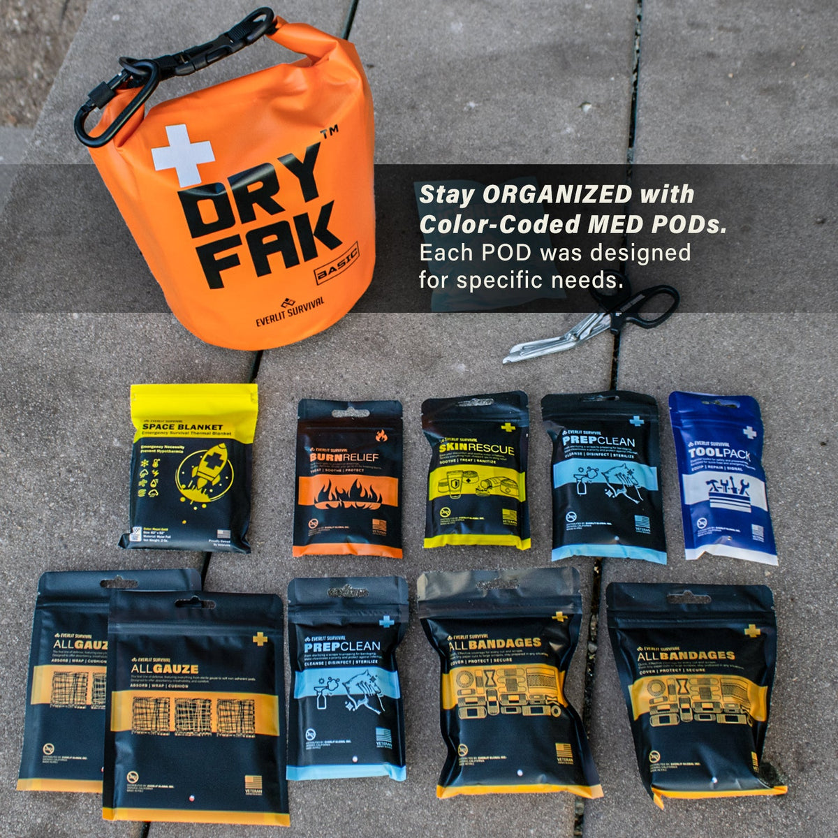 DRY FAK Waterproof First Aid Kit