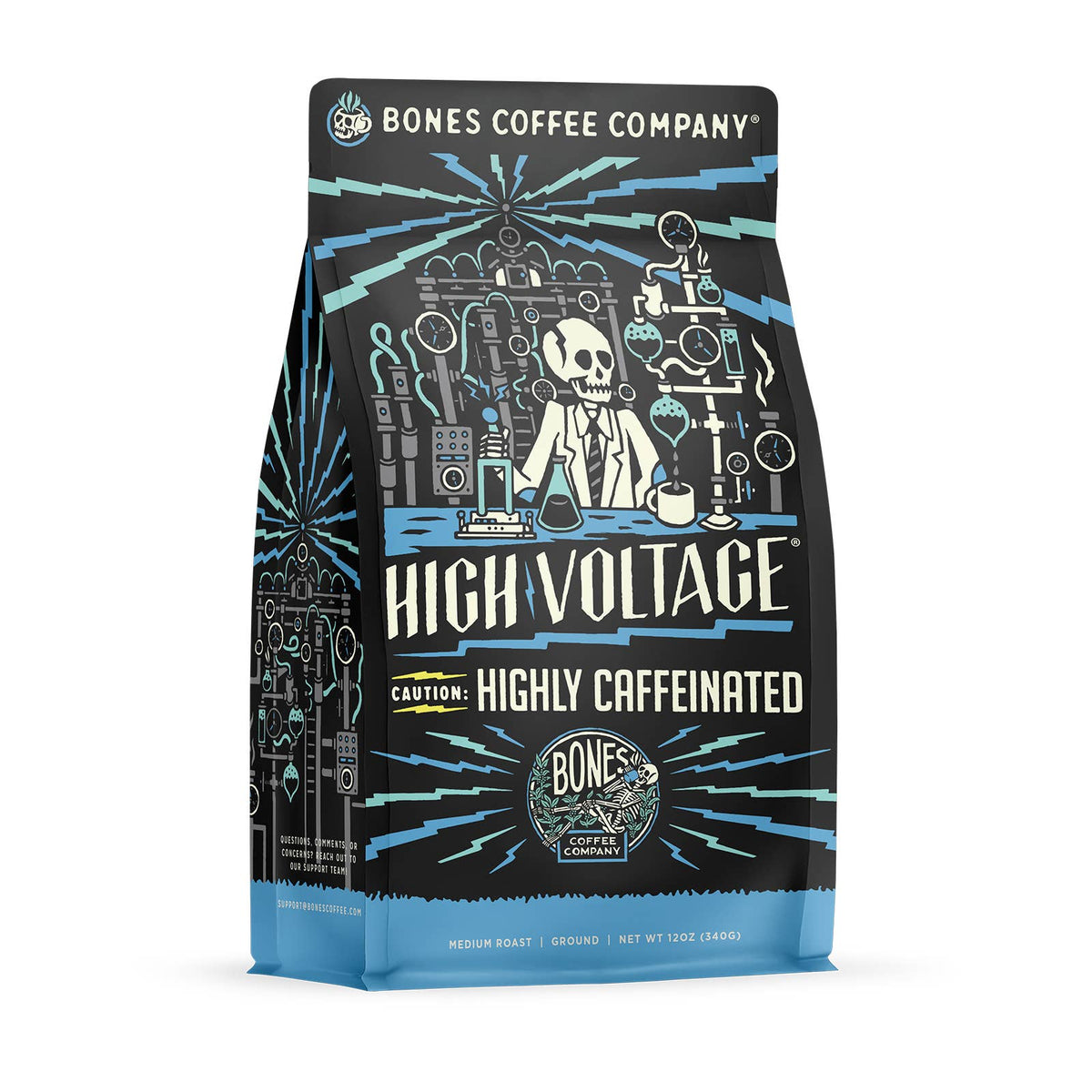 High Voltage Coffee | Dark Roast | 12oz | Whole Bean