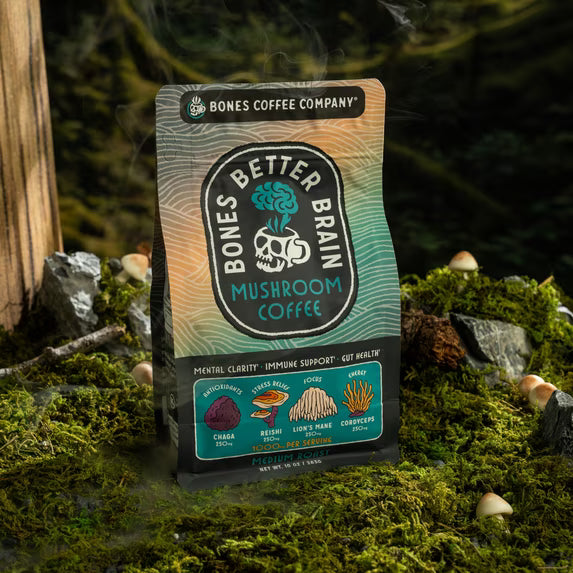 Better Brain Mushroom Coffee | Medium Roast | 10oz | Ground