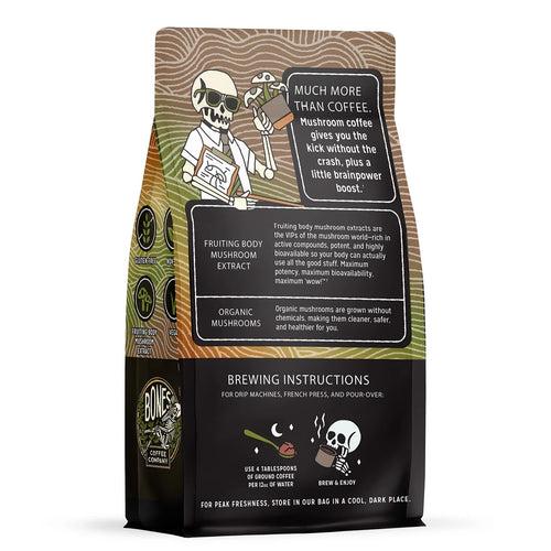 Better Brain Mushroom Coffee | Dark Roast | 10oz | Ground