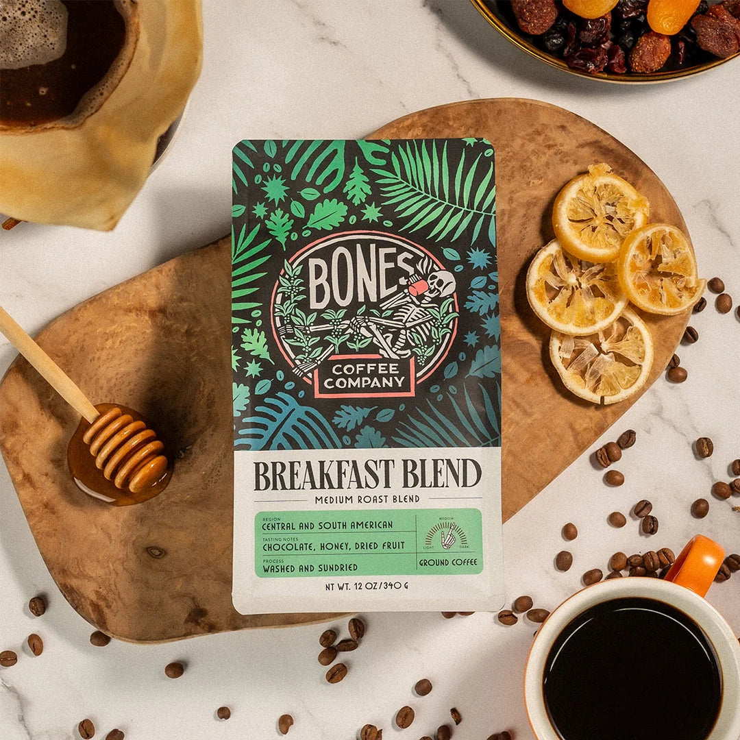 Breakfast Blend Coffee | Medium Roast | 12oz | Whole Bean