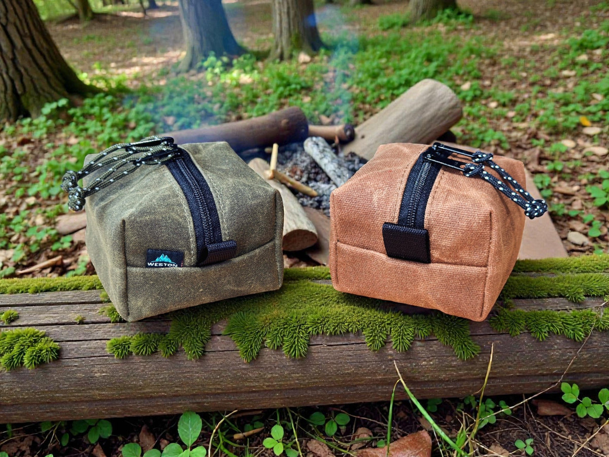 Waxed Canvas Trangia Spirit Burner Case – Rugged & Classic Fire Kit Pouch