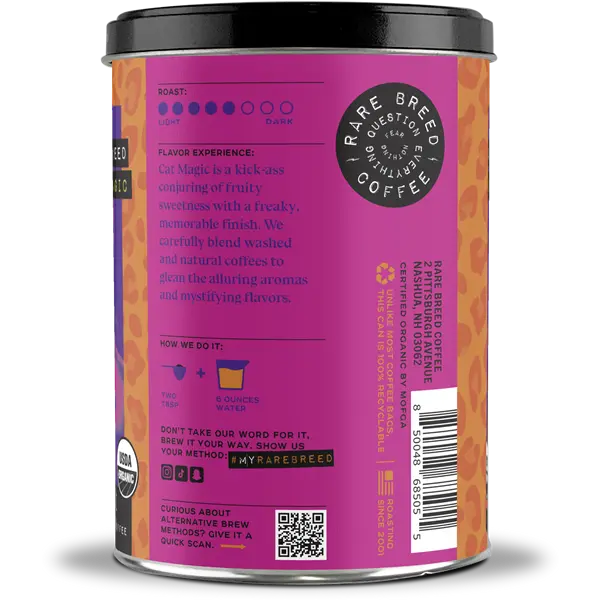 Cat Magic | Medium Roast Coffee | 10oz Tin | Whole Bean