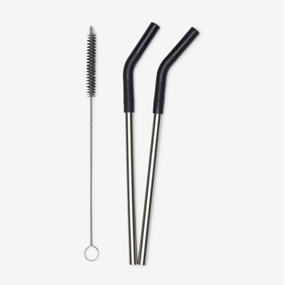 Premium Stainless Steel Straws 2-Pack with Brush - Eco-Friendly & Convenient