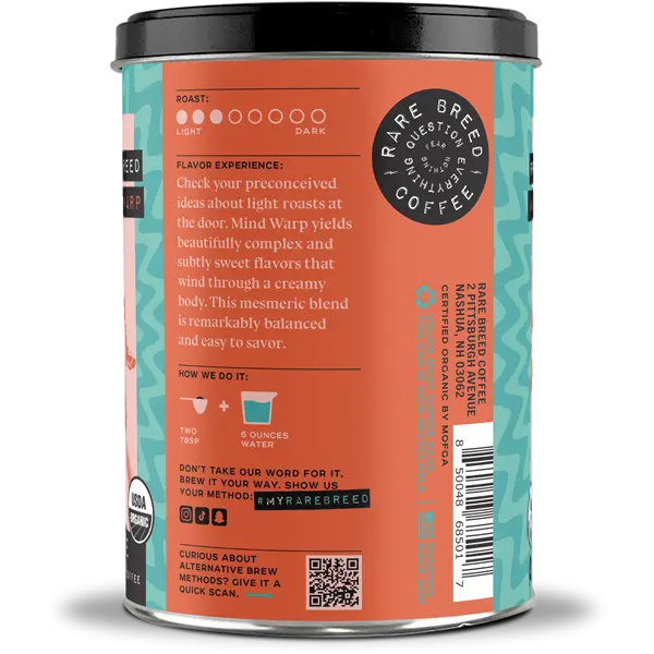 Mind Warp | Light Roast Coffee | 10oz Tin | Whole Bean