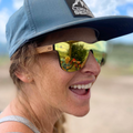 Stylish Natalia Sunglasses in Zebrawood - Eco-Friendly Fashion