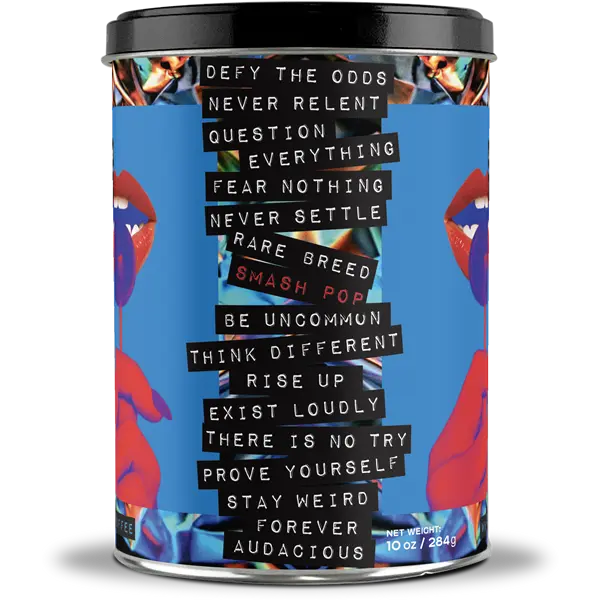 Smash Pop | Organic Espresso Roast Coffee | 10oz Tin | Ground