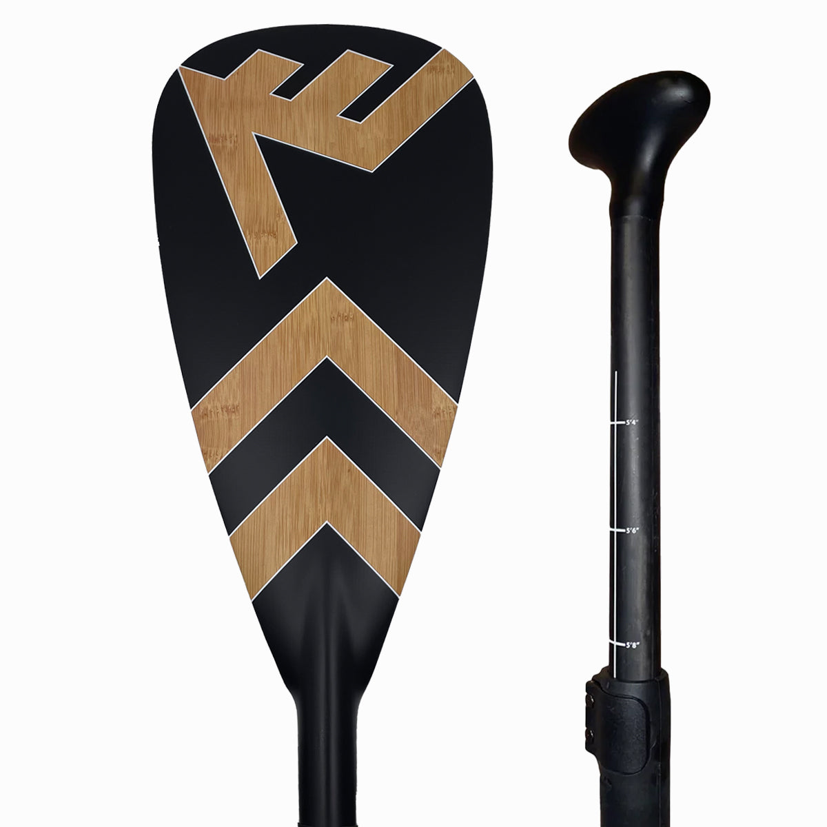 Bamboo Carbon-Fiberglass Adjustable Paddle