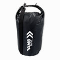 Black dry bag with a logo on a white background