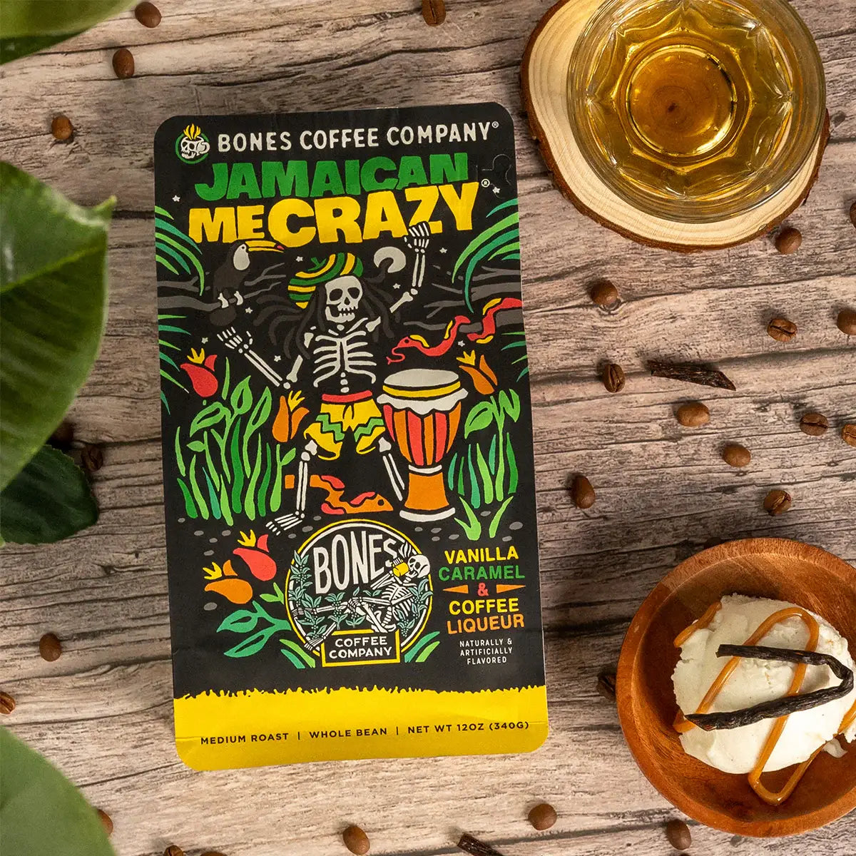 Jamaican Me Crazy® Coffee | Medium Roast | 12oz | Whole Bean