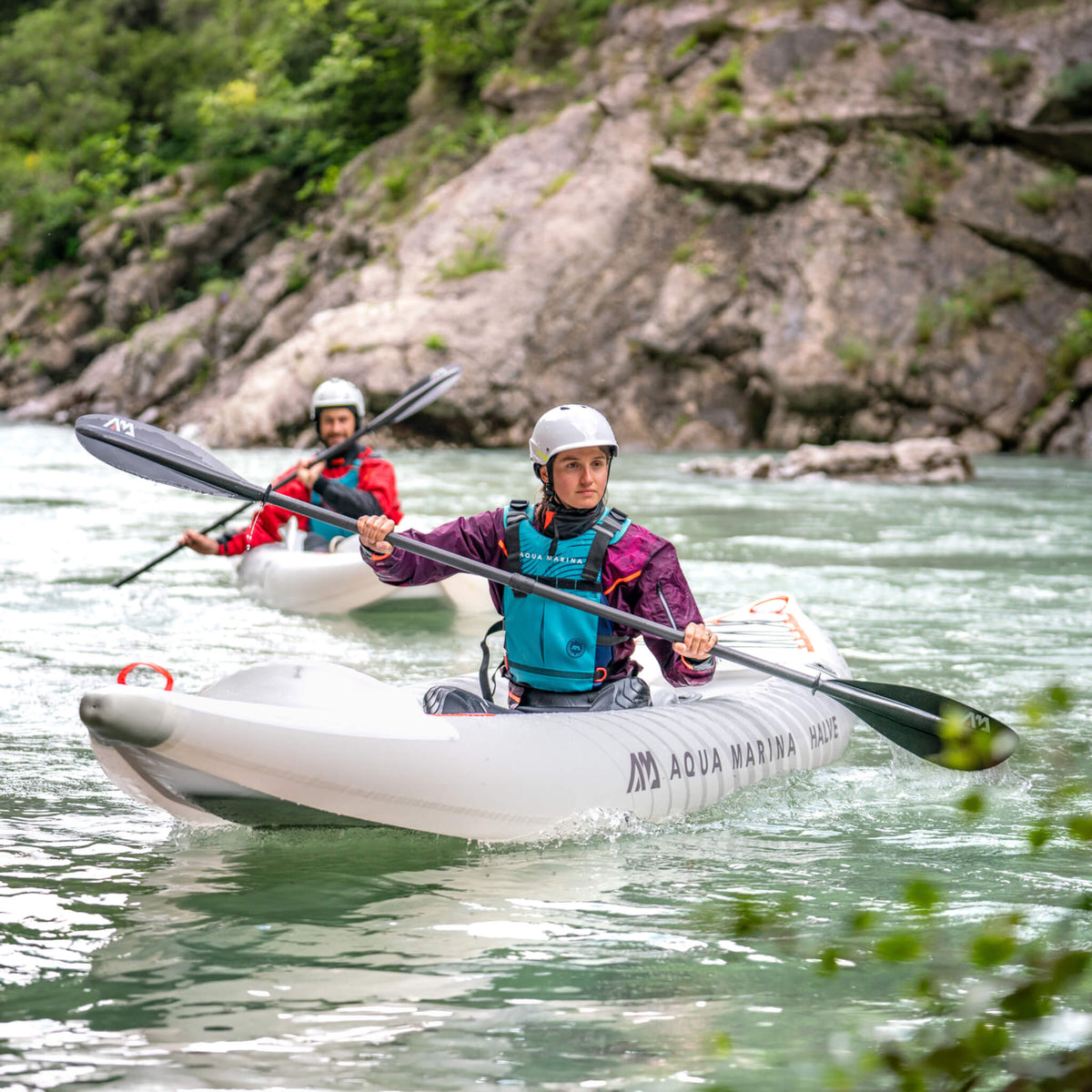 Lightweight 2-Person Kayak: Aqua Marina Halve Ultra-Light Packayak™ for Ultimate Adventure