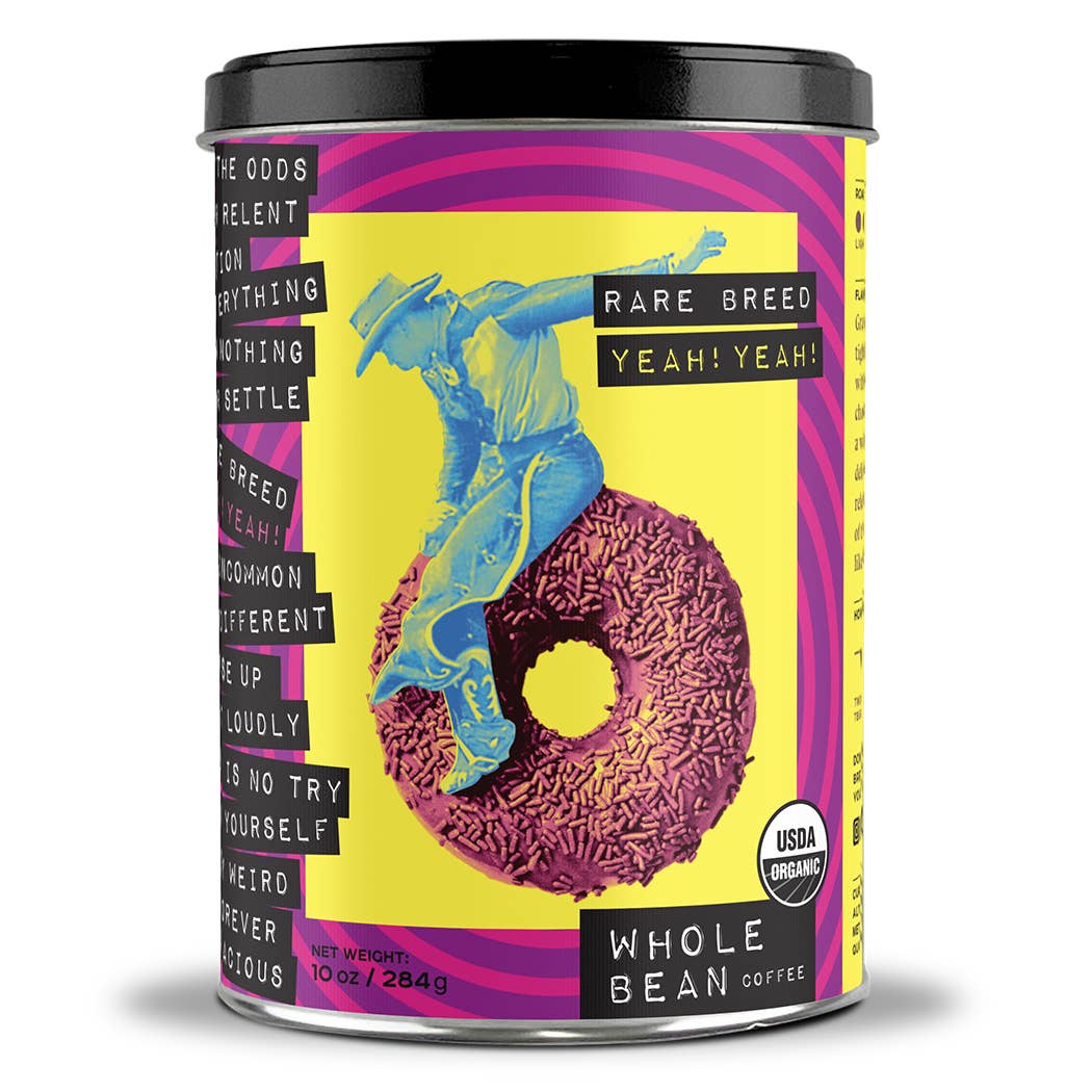 Yeah, Yeah! | Medium-Dark Roast Coffee | 10oz Tin | Whole Bean
