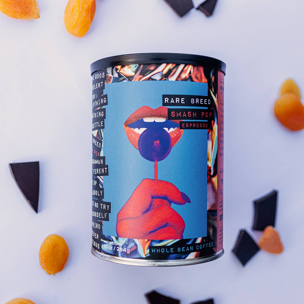 Smash Pop | Organic Espresso Roast Coffee | 10oz Tin | Ground