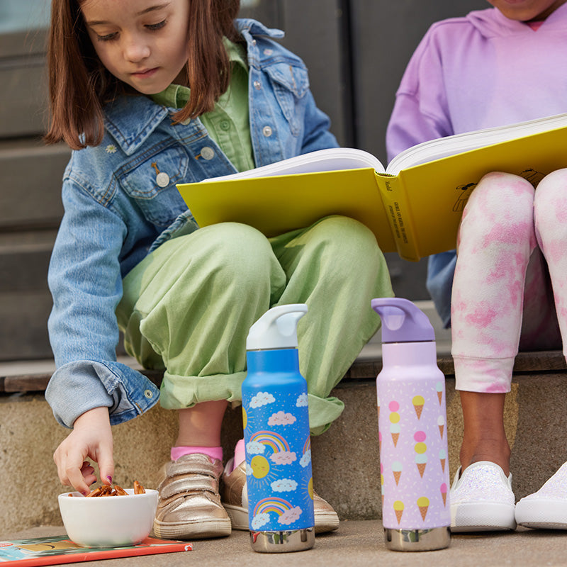 Insulated Kids Water Bottle - Classic 12oz with Flip Seal Sport Cap