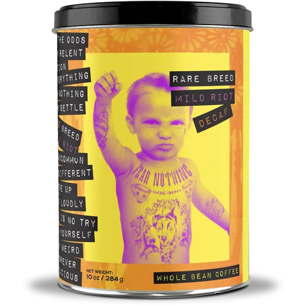 Mild Riot | Decaf Hazelnut Coffee | 10oz Tin | Whole Bean