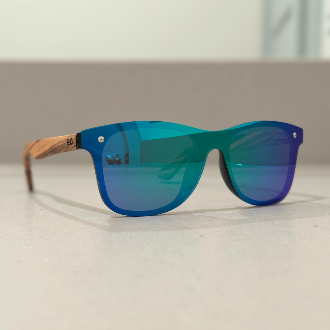 Stylish Natalia Sunglasses in Zebrawood - Eco-Friendly Fashion