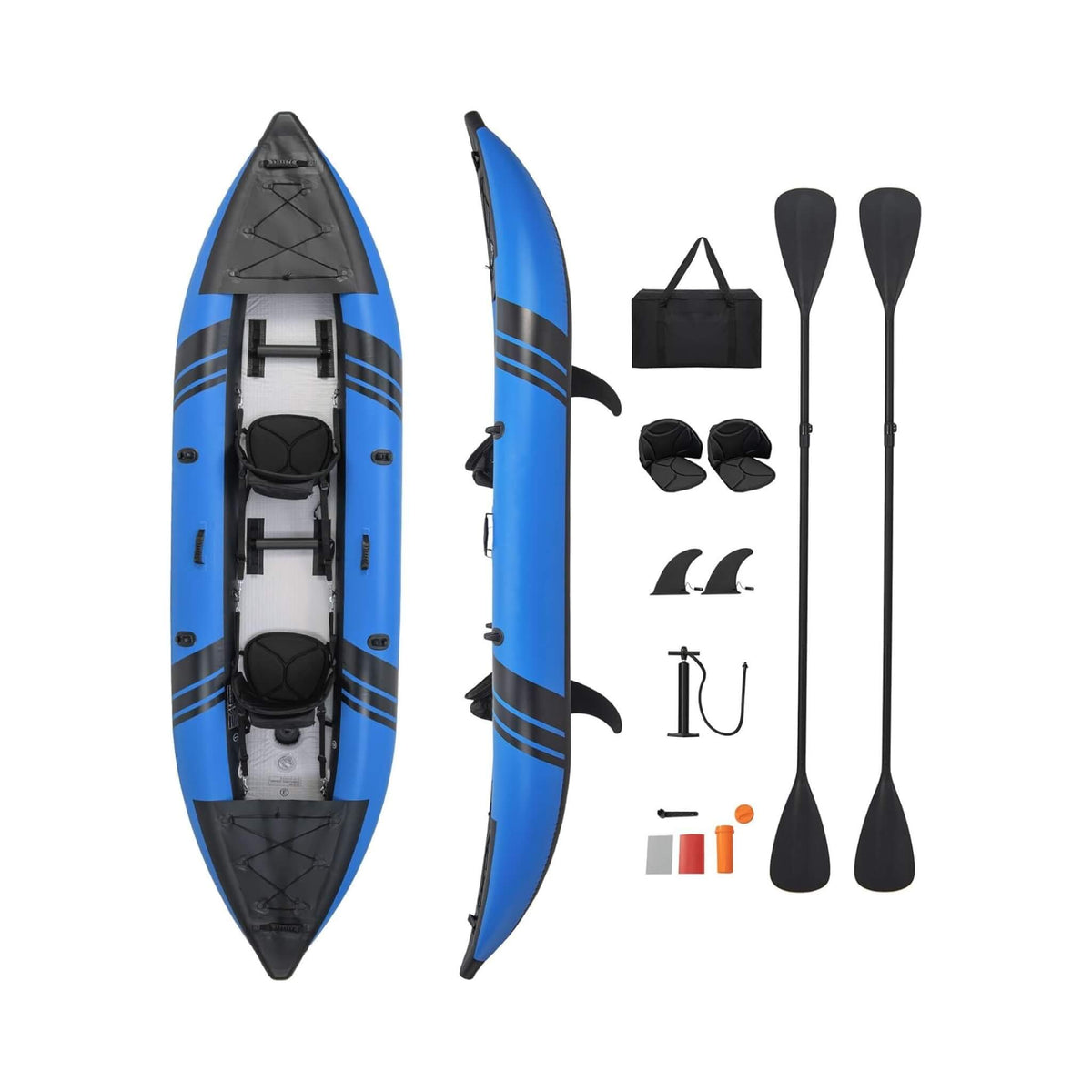 Discover Adventure with Our Premium 12FT Inflatable Tandem Kayak Kit – Perfect for Two!