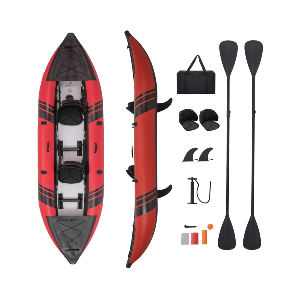Discover Adventure with Our Premium 12FT Inflatable Tandem Kayak Kit – Perfect for Two!