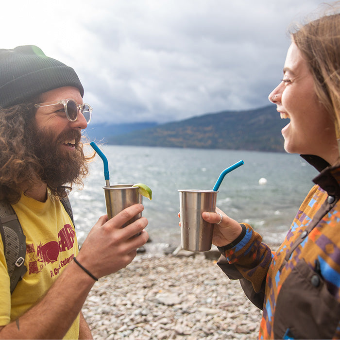 Reusable Stainless Steel Straws 4-Pack – Sip Sustainably and Stylishly