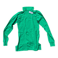 Green long-sleeve shirt on a white background