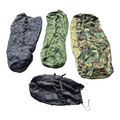 Four different types of camouflage coverings on a white background
