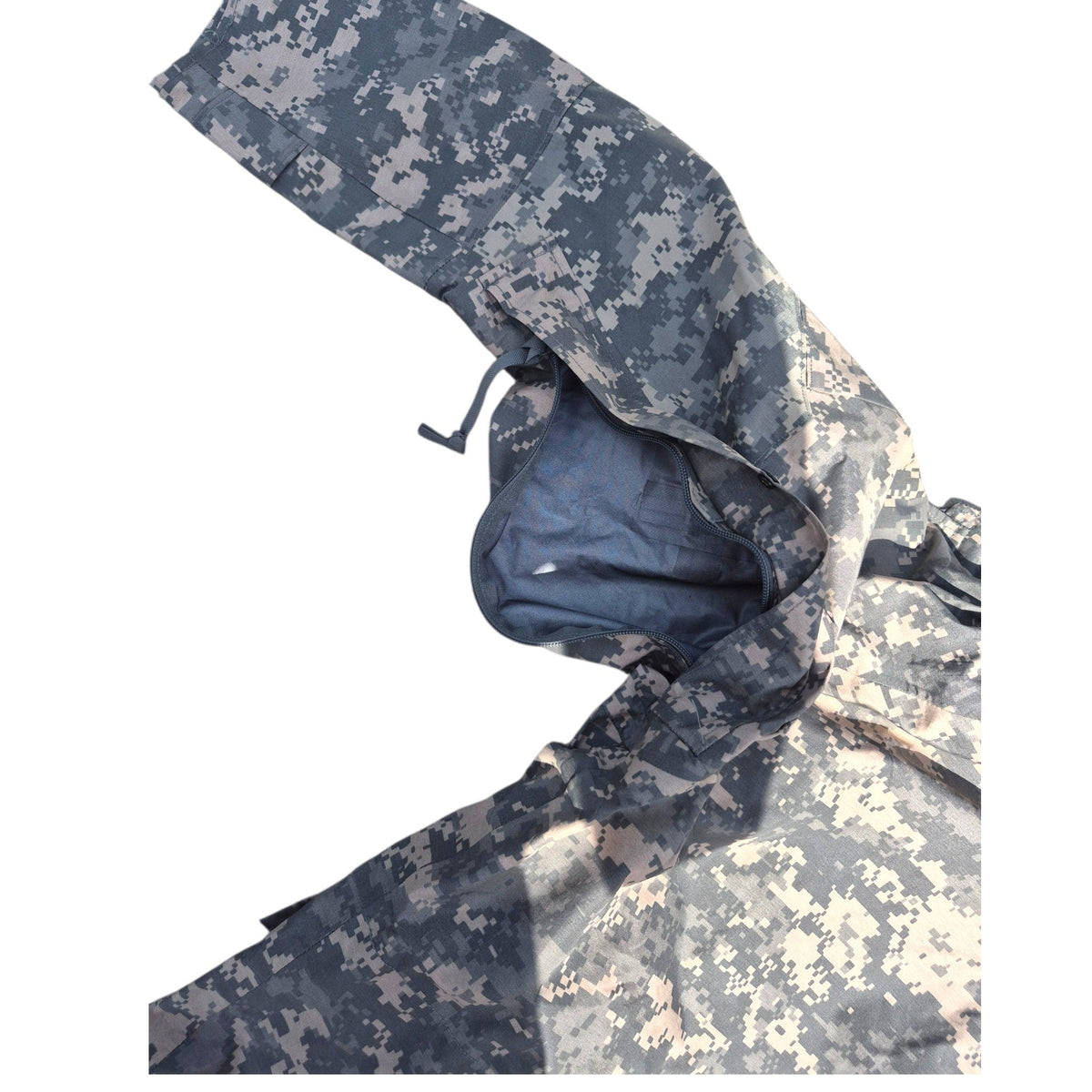 Camouflage cover on a white background