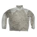 Gray jacket with a transparent overlay on a white background