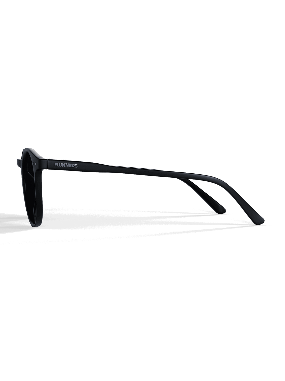 Black Round Polarized Sunglasses - Black Lens UV400 for Men & Women