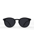 Black Round Polarized Sunglasses - Black Lens UV400 for Men & Women